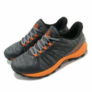 Merrell Momentous Black Grey Orange Men Outdoors Hiking Trail Shoes J62279 NWOB